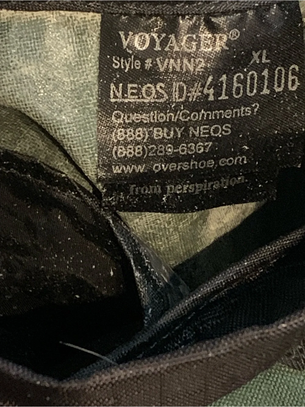 Neos Voyager Style VNN2 Size XL Unisex Overshoe‎ Green & Black Waterproof